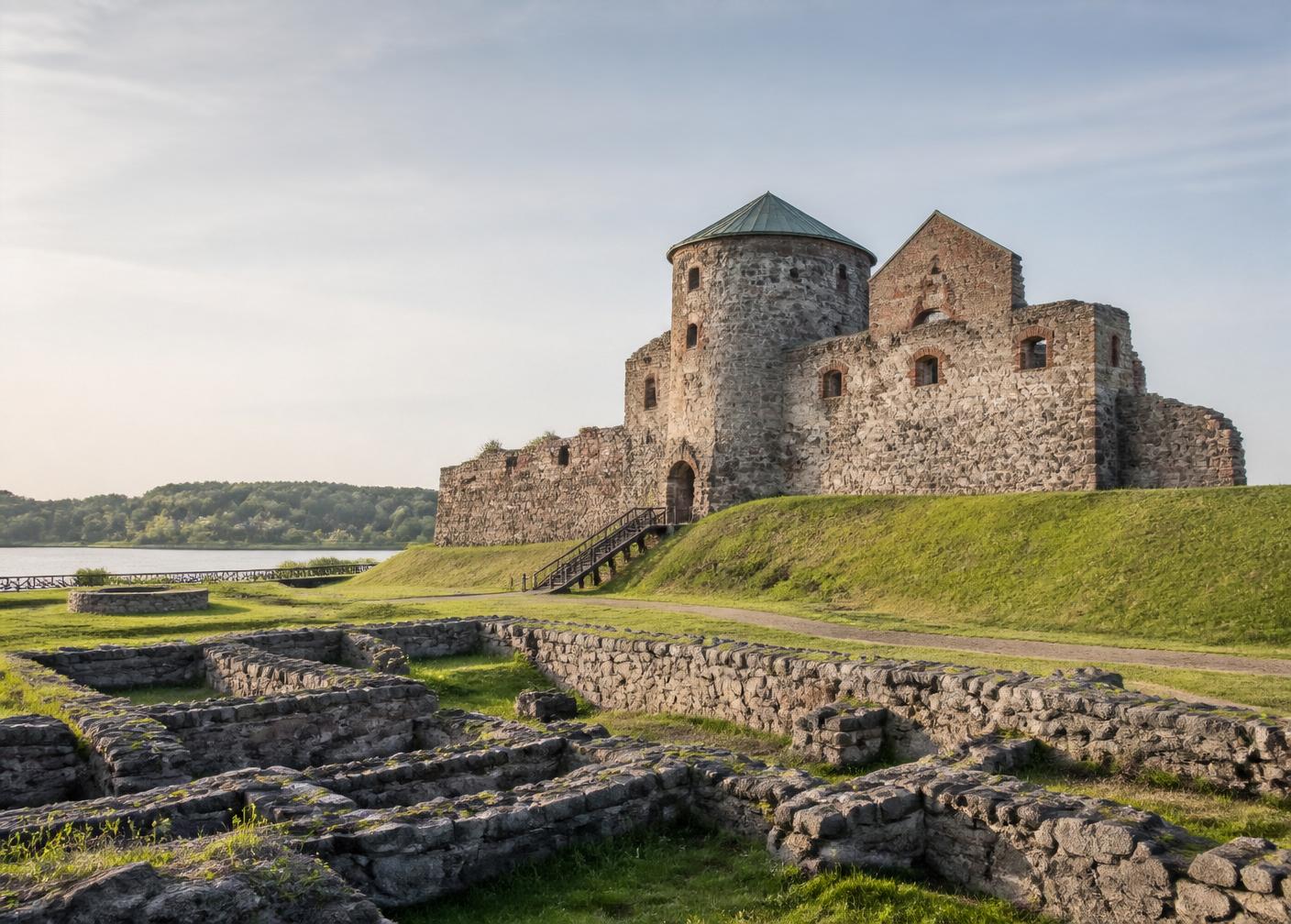 Bohus fästning i Kungälv, en kvarts promenad från Vita Frun